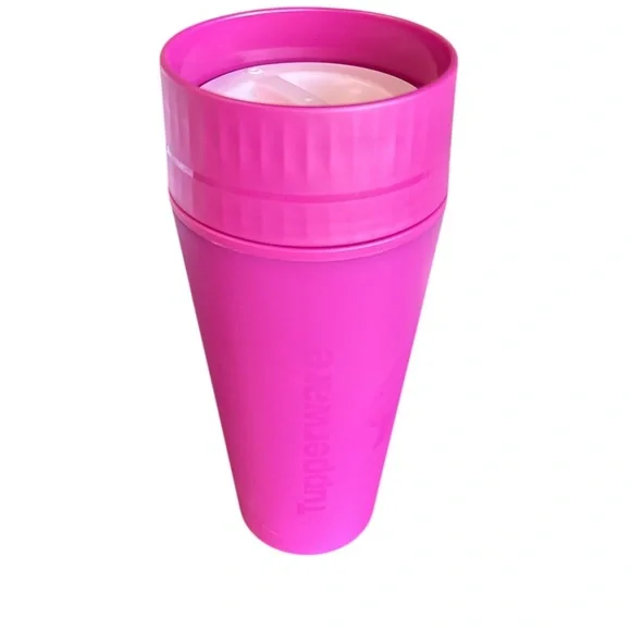 New Tupperware Purple Insulated Commuter Mug Travel Cup Tumbler 16 oz - Picture 1 of 5